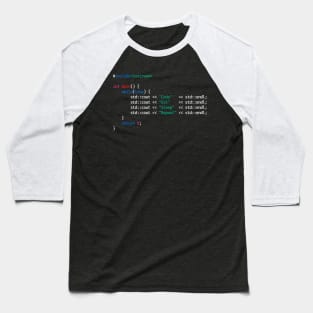 Code Eat Sleep Repeat | Old School Programmer Shirt Baseball T-Shirt
